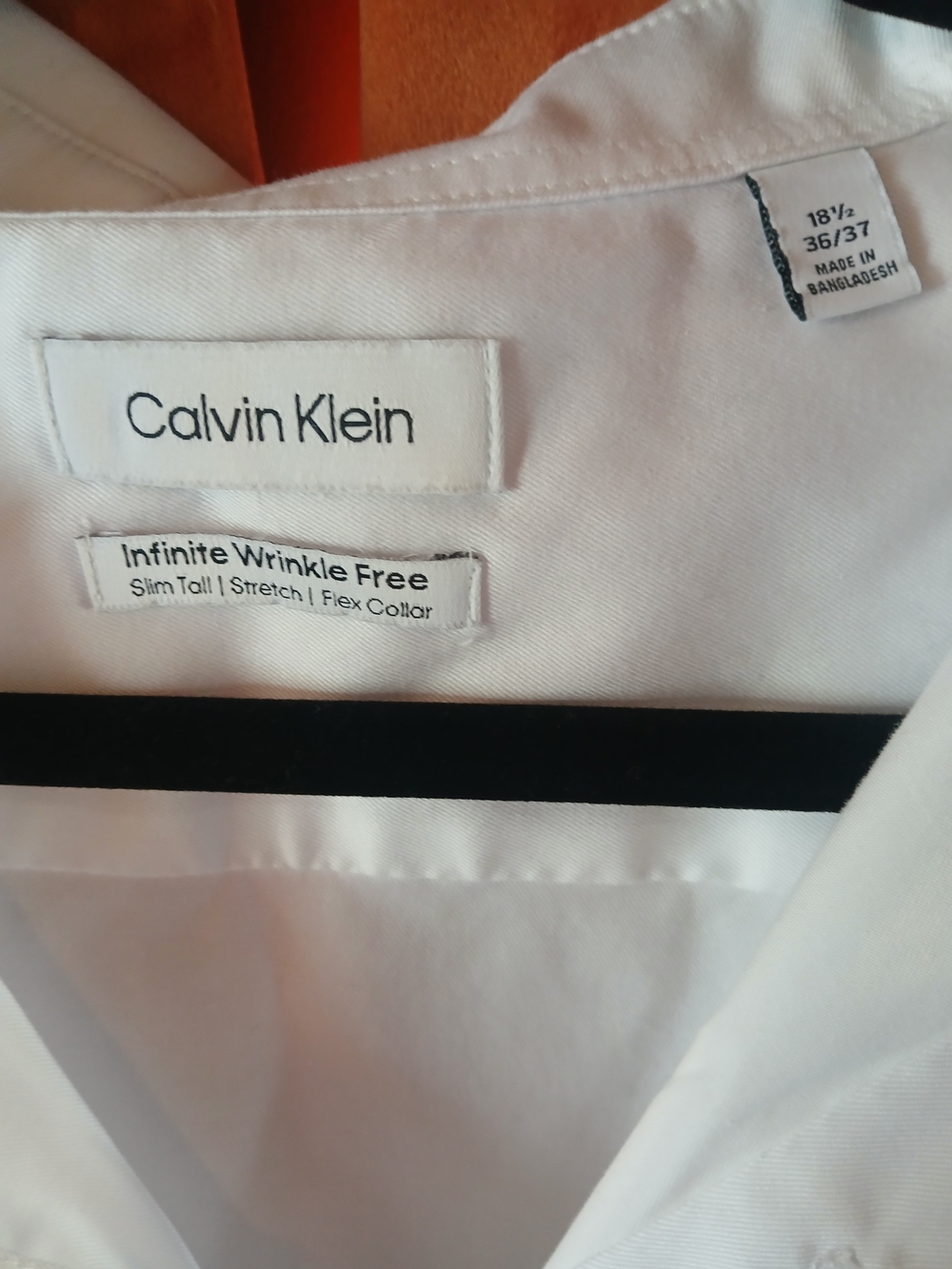 Calvin Klein Men’s White Button-Down Dress Shirt - Picture 4 of 5